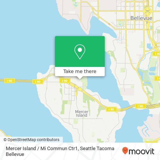 Mercer Island / Mi Commun Ctr1 map