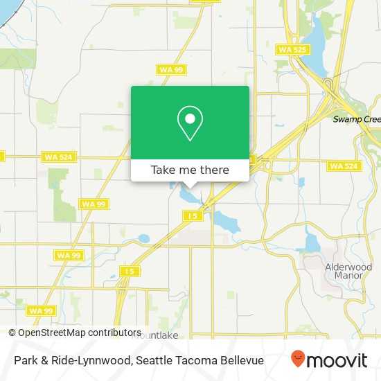 Park & Ride-Lynnwood map