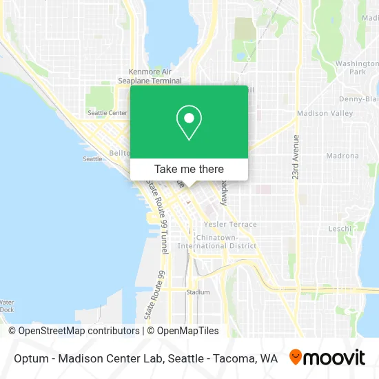 Optum - Madison Center Lab map