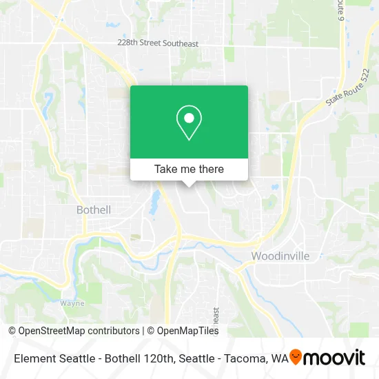 Element Seattle - Bothell 120th map
