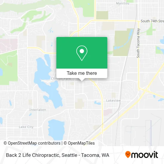 Back 2 Life Chiropractic map