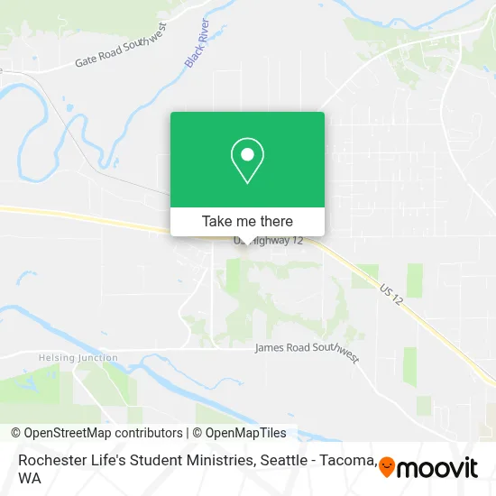 Rochester Life's Student Ministries map