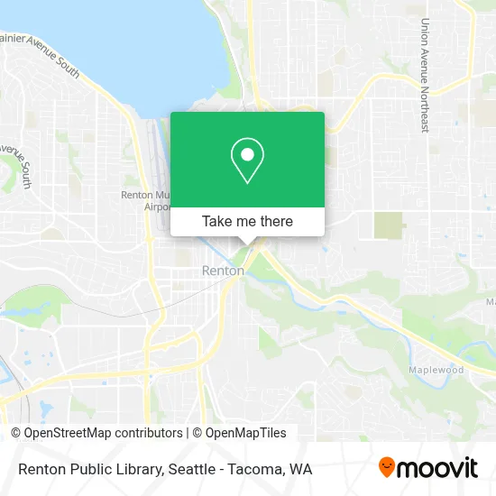Renton Public Library map