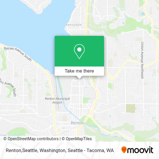 Renton,Seattle, Washington map