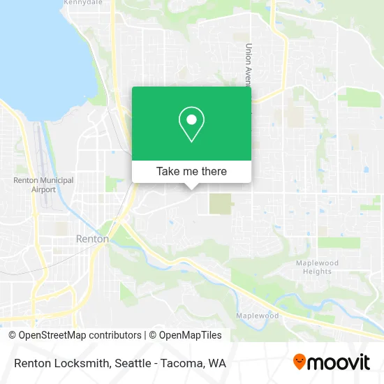 Renton Locksmith map