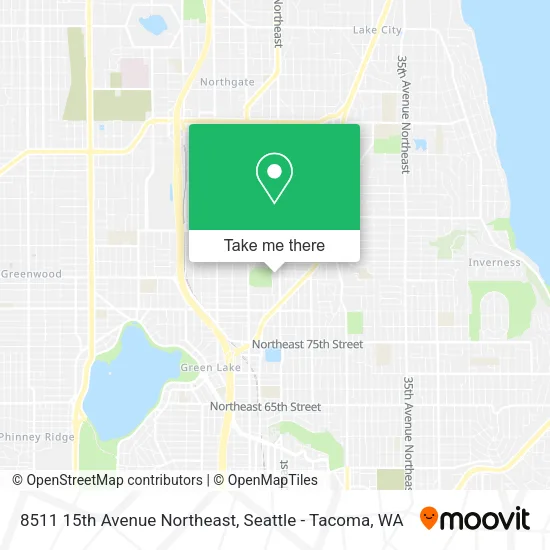 8511 15th Avenue Northeast map