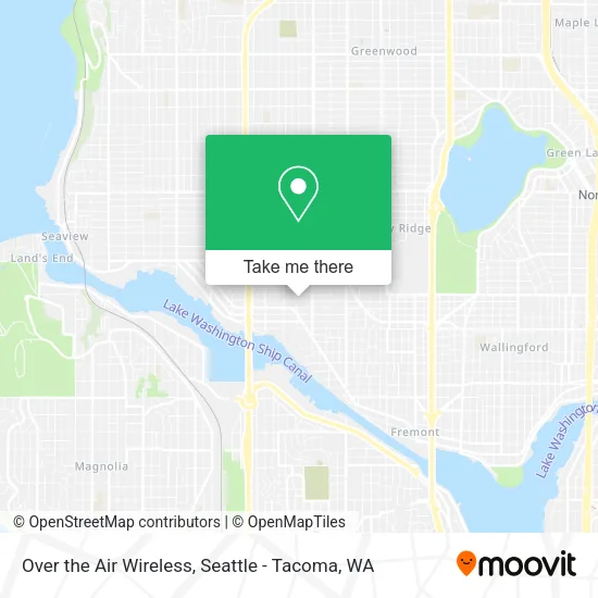Mapa de Over the Air Wireless