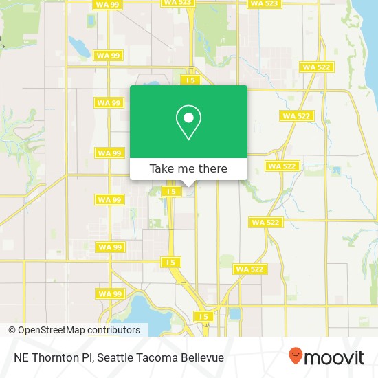 NE Thornton Pl map