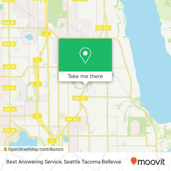 Mapa de Best Answering Service