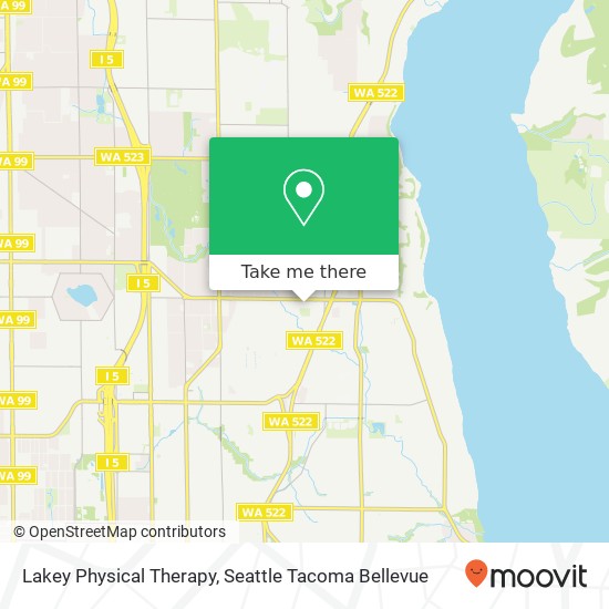 Lakey Physical Therapy map