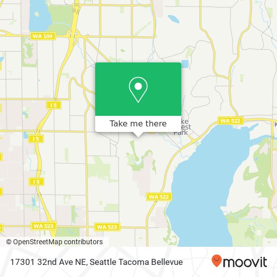 Mapa de 17301 32nd Ave NE