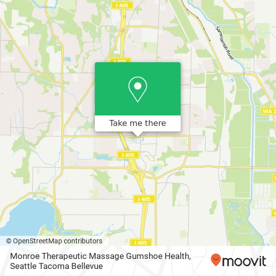 Mapa de Monroe Therapeutic Massage Gumshoe Health