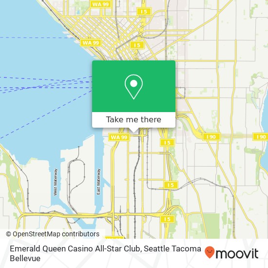 Mapa de Emerald Queen Casino All-Star Club