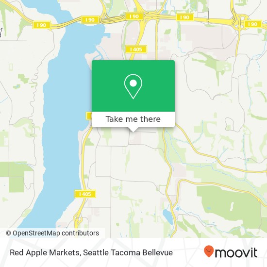 Red Apple Markets map