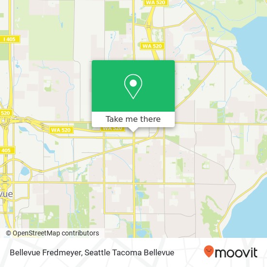 Bellevue Fredmeyer map