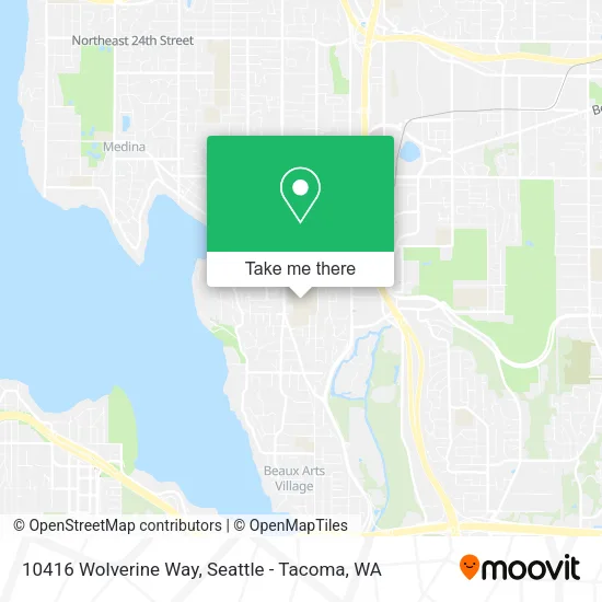Mapa de 10416 Wolverine Way