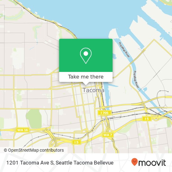 Mapa de 1201 Tacoma Ave S