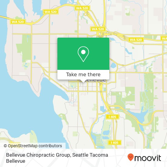 Bellevue Chiropractic Group map