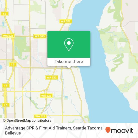 Advantage CPR & First Aid Trainers map