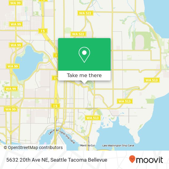 Mapa de 5632 20th Ave NE