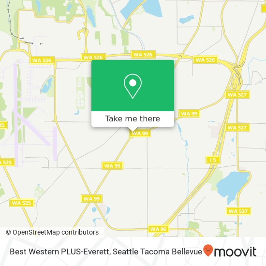 Best Western PLUS-Everett map