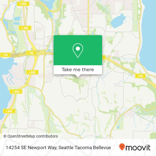14254 SE Newport Way map