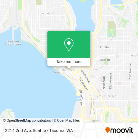 Mapa de 2214 2nd Ave