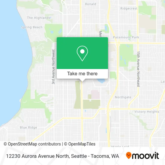 12230 Aurora Avenue North map