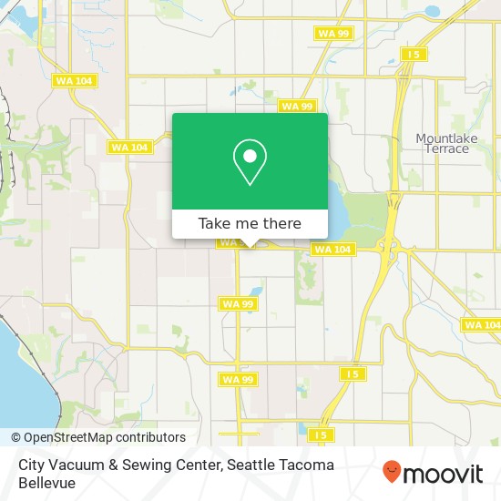 Mapa de City Vacuum & Sewing Center