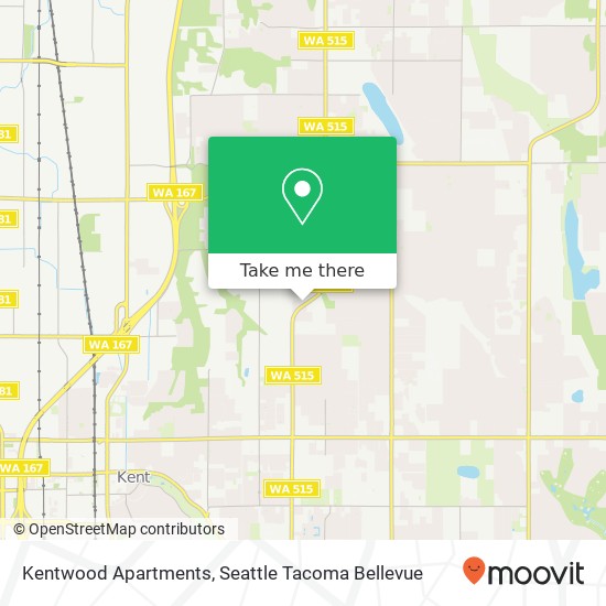 Mapa de Kentwood Apartments