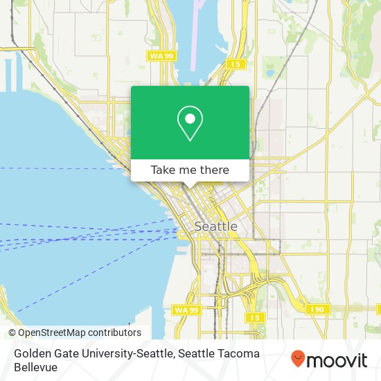 Mapa de Golden Gate University-Seattle