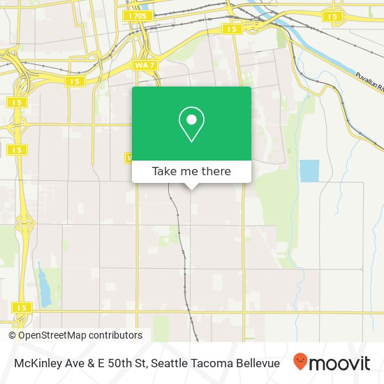 McKinley Ave & E 50th St map