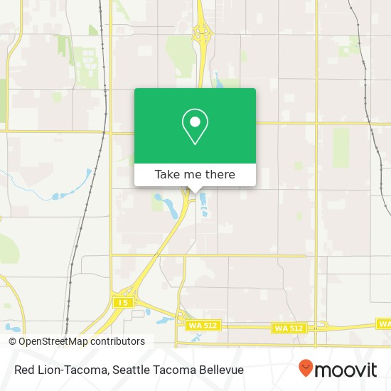 Mapa de Red Lion-Tacoma