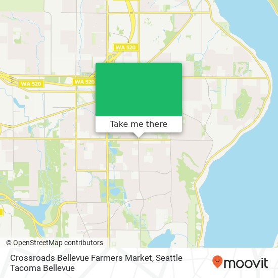 Mapa de Crossroads Bellevue Farmers Market