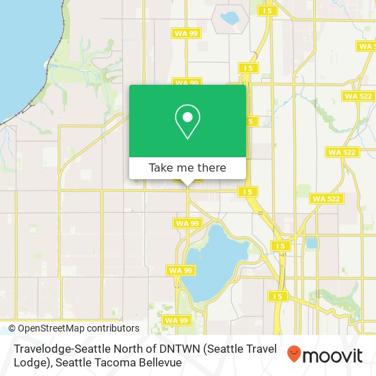 Mapa de Travelodge-Seattle North of DNTWN (Seattle Travel Lodge)