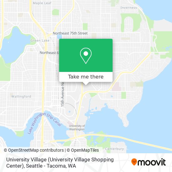 Mapa de University Village (University Village Shopping Center)
