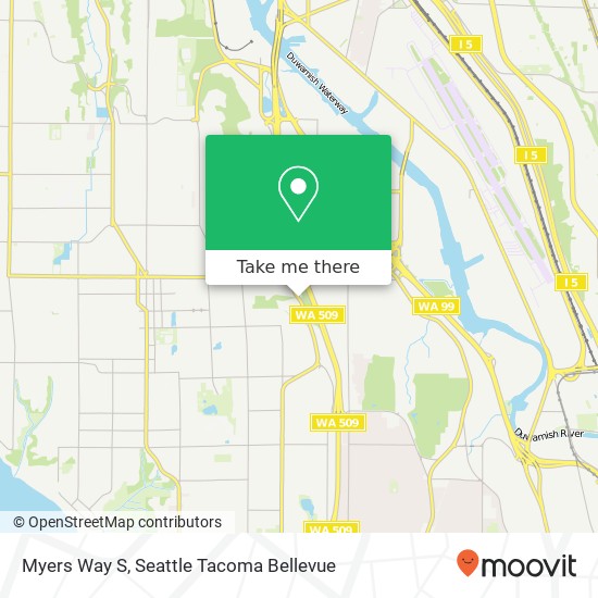 Myers Way S map