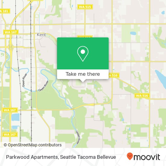 Mapa de Parkwood Apartments