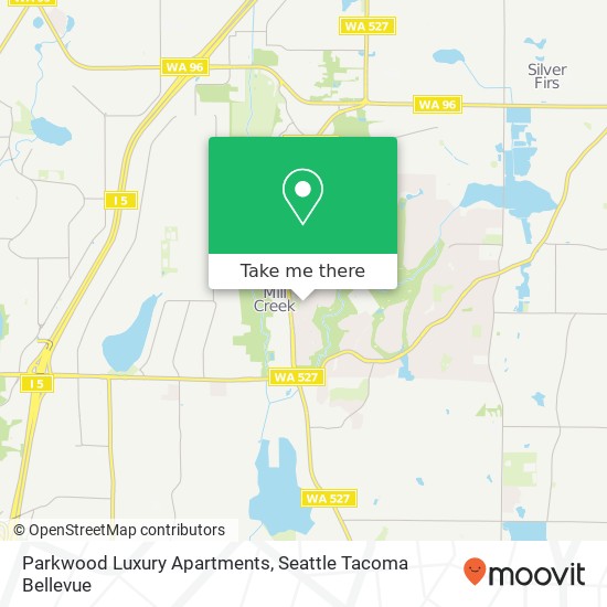 Mapa de Parkwood Luxury Apartments