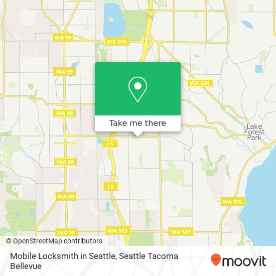 Mapa de Mobile Locksmith in Seattle