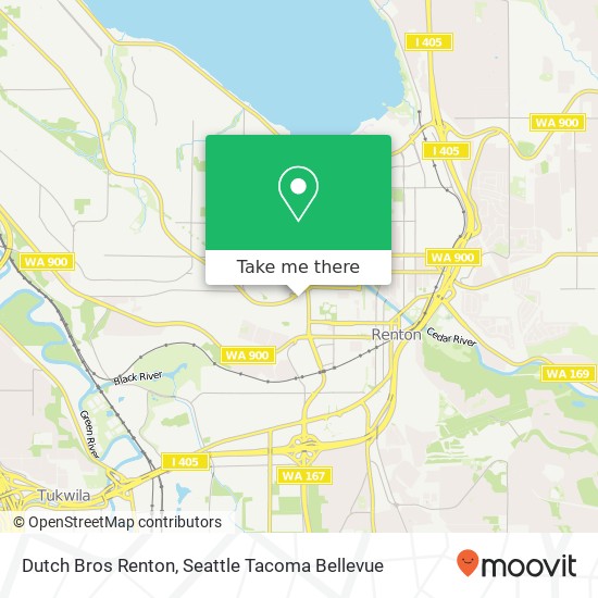 Dutch Bros Renton map