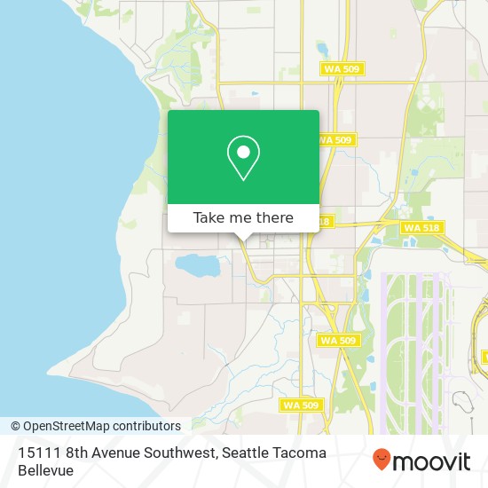 Mapa de 15111 8th Avenue Southwest