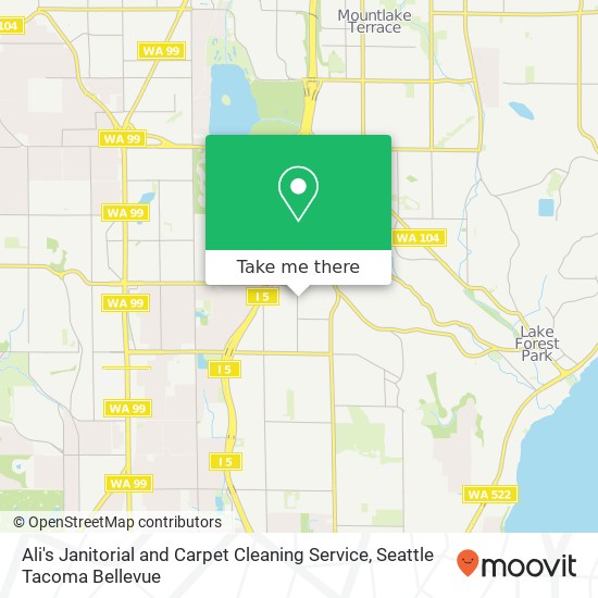 Mapa de Ali's Janitorial and Carpet Cleaning Service