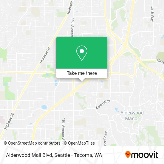 Alderwood Mall Blvd map