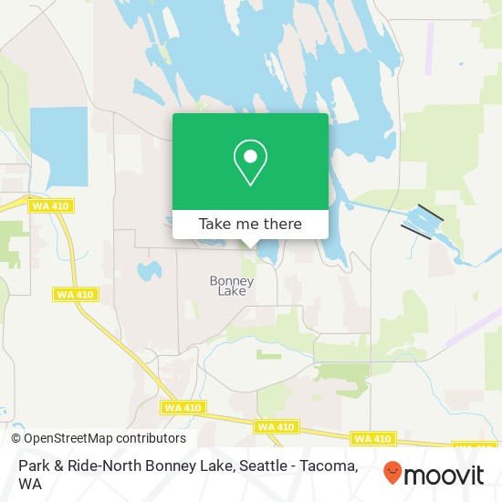 Mapa de Park & Ride-North Bonney Lake