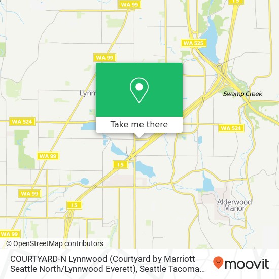 COURTYARD-N Lynnwood (Courtyard by Marriott Seattle North / Lynnwood Everett) map