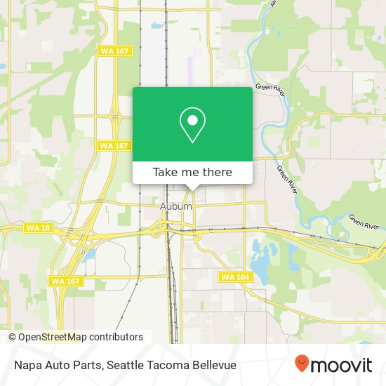 Mapa de Napa Auto Parts