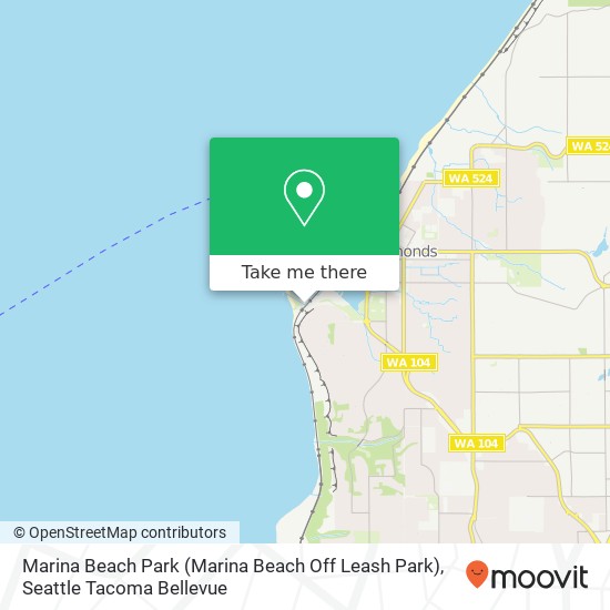 Mapa de Marina Beach Park (Marina Beach Off Leash Park)