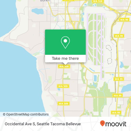 Mapa de Occidental Ave S