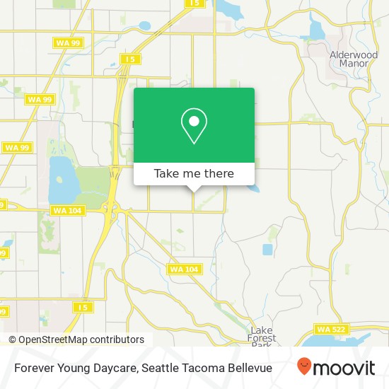 Forever Young Daycare map